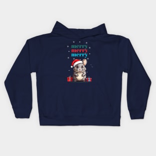 Christmas Chinchilla Kids Hoodie